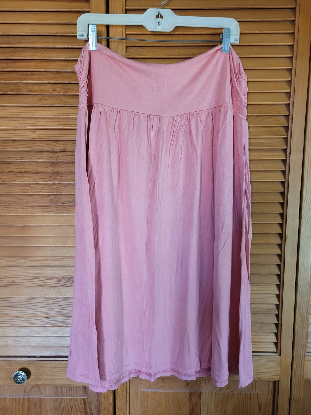 Women's Pink A-Line Maxi Skirt